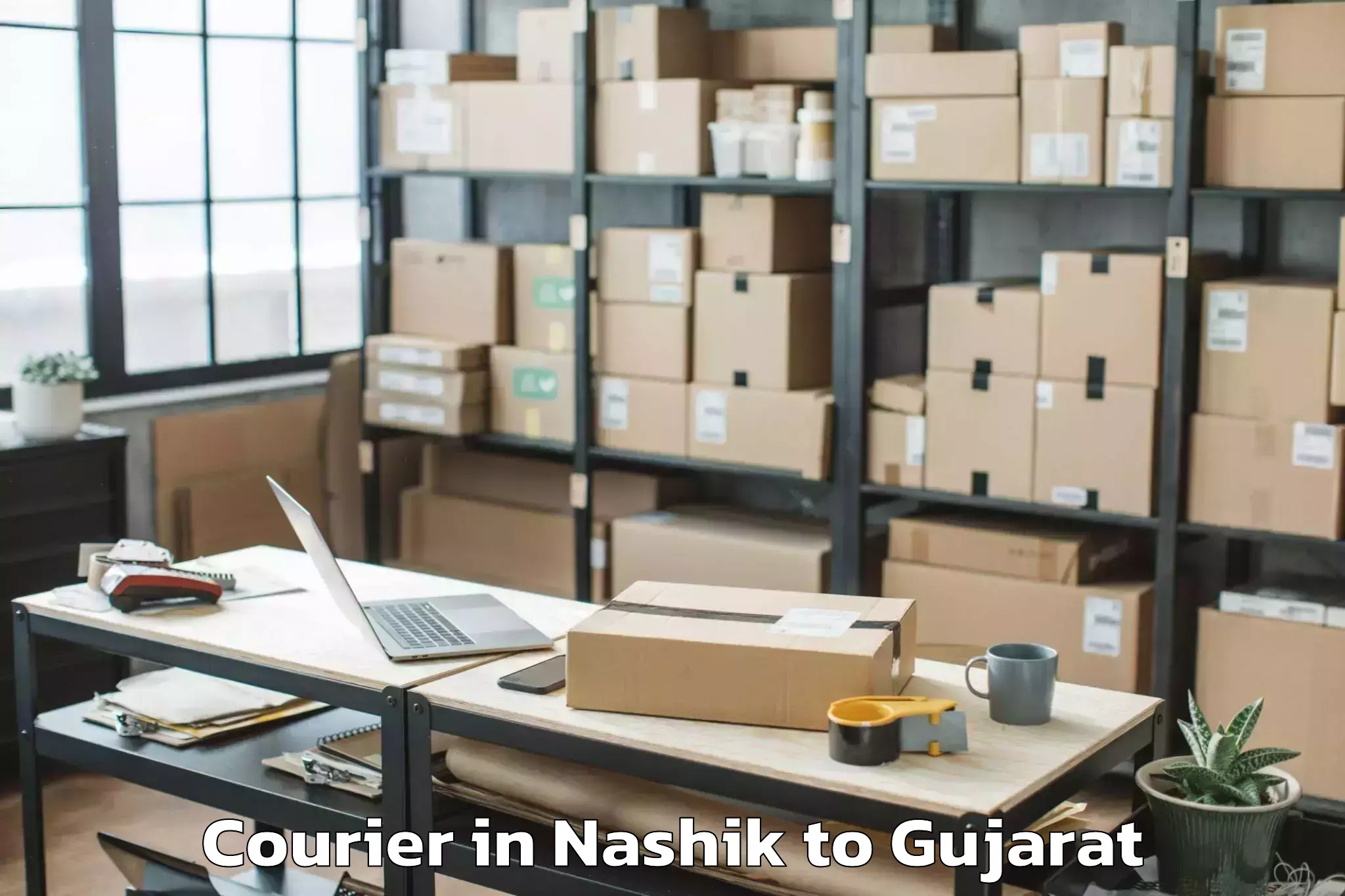 Top Nashik to Dhrangadhra Courier Available